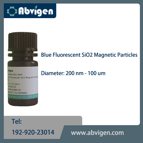 Blue Fluorescent SiO2 Magnetic Particles.jpg